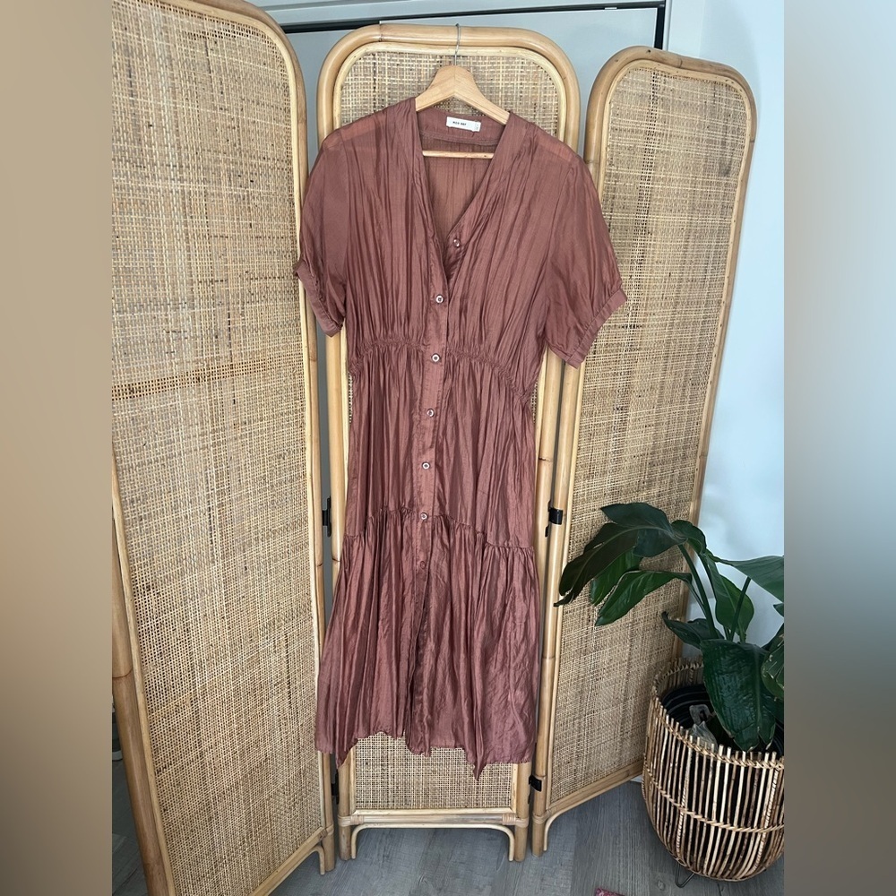 Mod Ref Savannah Dress - Dusty Rust Size Large - Picture 4 of 7